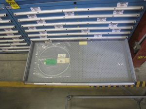 LISTA HEAVY DUTY 9-DRAWER PARTS CABINET W/ CONTENTS (W-50) LOADING & HANDLING FEE $25-